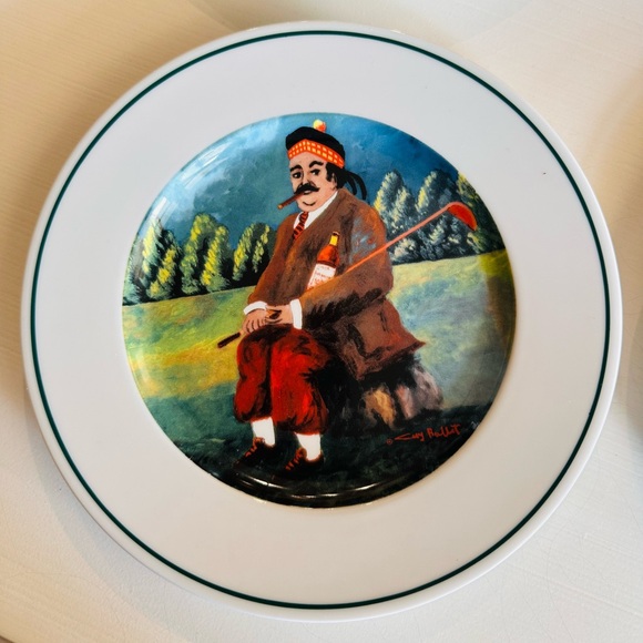 Vintage Golf Plates - Guy Buffet “Links Series”, set of 4 - Picture 3 of 10